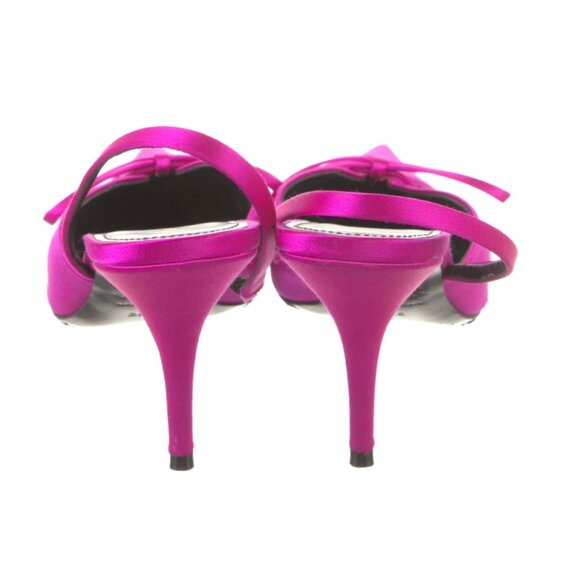 Balenciaga Satin Bow Accents Slingback Pumps - SZ IT 36.5 - Picture 4 of 6